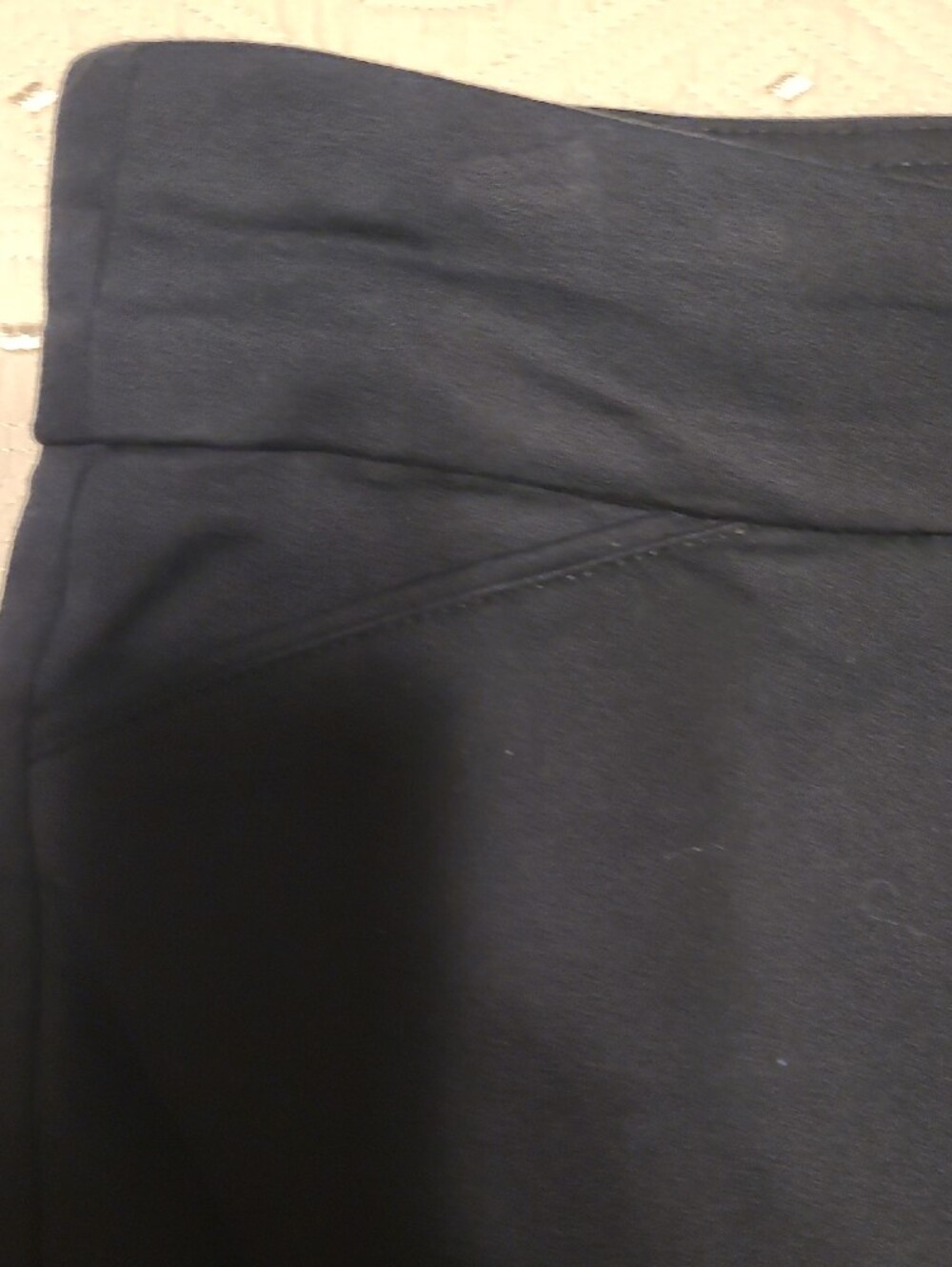 croft & barrow Black Stretch Dress Pants Size 14P - Picture 3 of 4